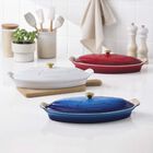 Stoneware Heritage Fish Baker with Lid image number 1